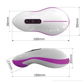 Odeco Desirable Mouse, бело-фиолетовый — водонепроницаемый силиконовый вибромассажер эрогенных зон
