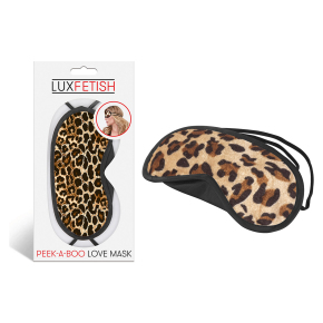 Lux Fetish Peek-a-Boo Love Mask, леопардовая &mdash; маска на глаза