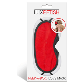 Lux Fetish Peek-a-Boo Love Mask, красная &mdash; маска на глаза