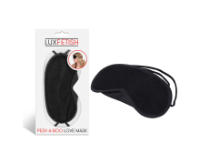 Lux Fetish Peek-a-Boo Love Mask, черная &mdash; маска на глаза
