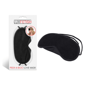Lux Fetish Peek-a-Boo Love Mask, черная &mdash; маска на глаза