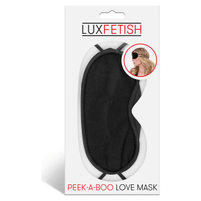 Lux Fetish Peek-a-Boo Love Mask, черная &mdash; маска на глаза