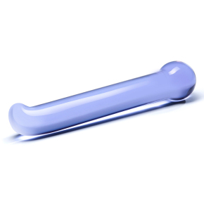 Purple G-Spot Tickler — гладкий стеклянный стимулятор G-точки, 18×2.4 см