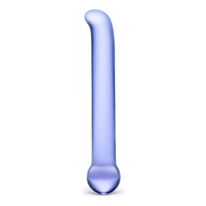 Purple G-Spot Tickler — гладкий стеклянный стимулятор G-точки, 18×2.4 см