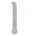 Purple G-Spot Tickler — гладкий стеклянный стимулятор G-точки, 18×2.4 см
