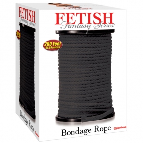 Bondage Rope, черная — веревка для связывания, 60 м