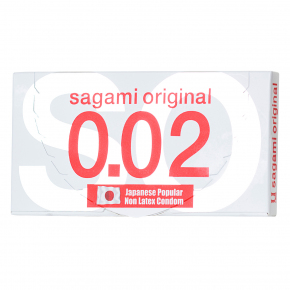 Полиуретановые презервативы Sagami Original 0.02, 2 шт.