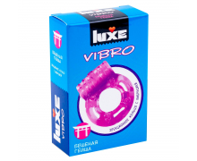 Презерватив + эрекционное виброкольцо Luxe Vibro «Бешеная Гейша»