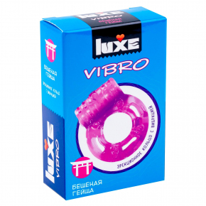 Презерватив + эрекционное виброкольцо Luxe Vibro «Бешеная Гейша»