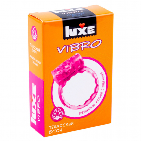 Презерватив + эрекционное виброкольцо Luxe Vibro «Техасский Бутон»