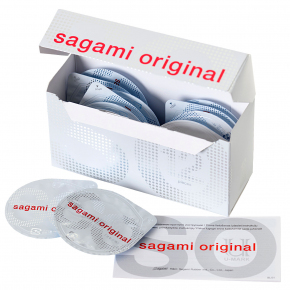 Полиуретановые презервативы Sagami Original 0.02, 12 шт.