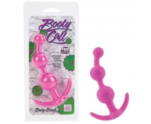 Booty Call Booty Beads, розовые — силиконовые анальные бусы, 13×3 см