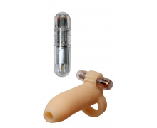 Расширяющая насадка с петлей для мошонки Ready-4-Action Real Feel Penis Enhancer