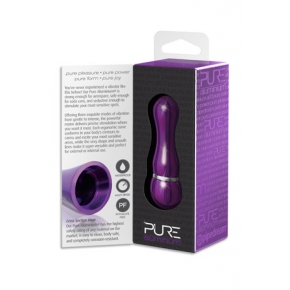 Рельефный вибромассажер Pipedream Pure Aluminium Purple Small, фиолетовый