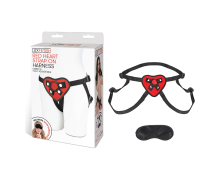 Red Heart Strap-on Harness &mdash; трусики с красным сердечком для страпона, ⌀3 и ⌀4 см