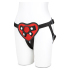 Red Heart Strap-on Harness &mdash; трусики с красным сердечком для страпона, ⌀3 и ⌀4 см