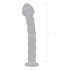 Blue Spiral Glass Dildo — стеклянный фаллоимитатор с голубой внешней спиралью, 18.5×4 см