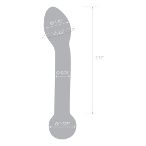 Золостистый стеклянный стимулятор Glas Honey Dripper Anal Slider