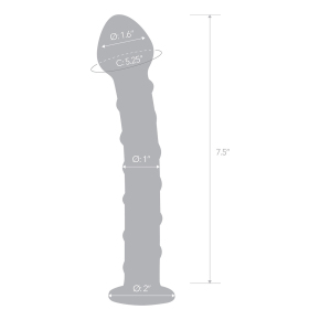 Mr. Swirly Dildo — фаллоимитатор из стекла ручной работы, 20×4 см