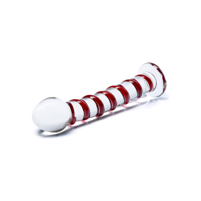 Mr. Swirly Dildo — фаллоимитатор из стекла ручной работы, 20×4 см