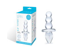 Titus Beaded Butt Plug &mdash; двойная пробочка-елочка с блестящей спиралькой