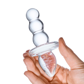 Titus Beaded Butt Plug &mdash; двойная пробочка-елочка с блестящей спиралькой