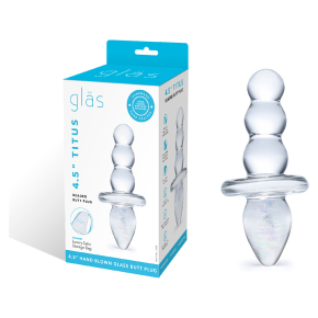 Titus Beaded Butt Plug &mdash; двойная пробочка-елочка с блестящей спиралькой