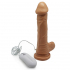 Вибратор Howells 10 Mode Vibrating 8 inch Carved Dildo, телесный