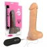 Вибратор Howells 10 Mode Vibrating 8 inch Carved Dildo, телесный