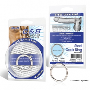 Steel Cock Ring — стальное эрекционное кольцо, ⌀3.5 см