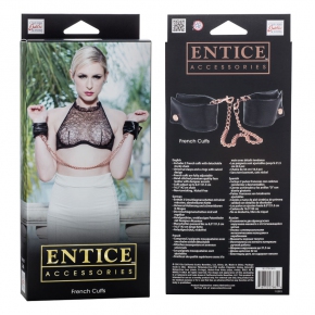 Entice French Cuffs — французские наручники-манжеты на цепи