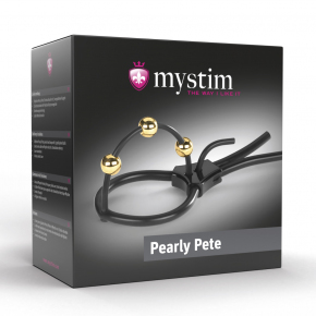 Mystim Pearly Pete — утяжка под головку для электростимулятора с 3-я шариками (аксессуар Mystim)