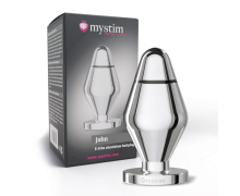 Mystim John &mdash; средняя анальная пробка для электростимуляции (аксессуар Mystim), 10.5&times;5 см