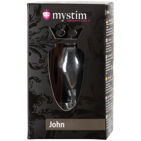 Mystim John &mdash; средняя анальная пробка для электростимуляции (аксессуар Mystim), 10.5&times;5 см