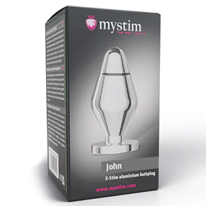 Mystim John &mdash; средняя анальная пробка для электростимуляции (аксессуар Mystim), 10.5&times;5 см