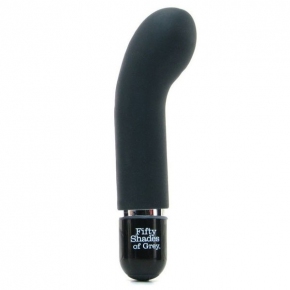 Insatiable Desire G-Spot Vibrator — силиконовый минивибратор для точки G «50 оттенков серого», 13.3×2.2 см