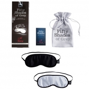 No Peeking Soft Twin Blindfold Set — набор из двух масок на глаза «50 оттенков серого»