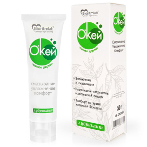 Лубрикант с природным антисептиком Биоритм Окей с маслом чайного дерева, 50 г