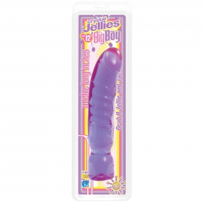 Фиолетовый фаллоимитатор Crystal Jellies 12" Big Boy Purple