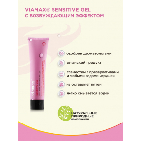 Возбуждающий интимный крем Viamax Sensitive Gel, 15 мл