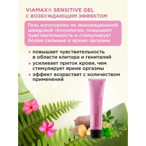 Возбуждающий интимный крем Viamax Sensitive Gel, 15 мл