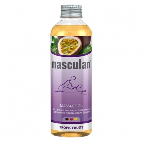 Masculan Massage Oil Tropic Fruits, 200 мл — расслабляющее массажное масло с ароматом тропических фруктов