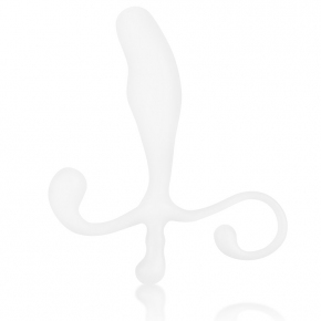 5" Male P-Spot Massager, белый — массажер простаты и промежности, 9 см