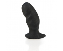 Ass Training Soft TPR Dildo, черная — анальная пробка, 10×2.5 см