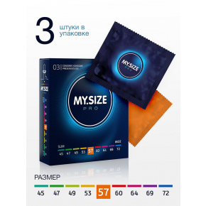 Презервативы My.Size Pro 57, 3 шт.