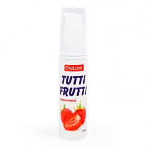 Съедобный лубрикант Биоритм Ora Love Tutti-Frutti Земляника, 30 г