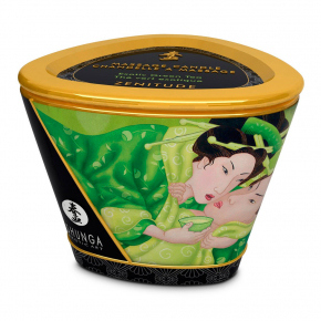 Массажная свеча с ароматом зеленого чая Shunga Exotic Green Tea, 170 мл