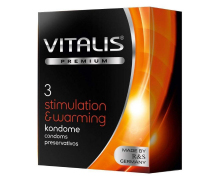 Презервативы Vitalis Premium Stimulation & Warming, 3 шт.