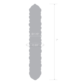 Purple Rose Nubby Dildo — двухцветный фаллоимитатор из стекла, 17.8×2.9 см