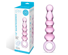 Стеклянная анальная втулка Glas Quintessence Beaded Anal Slider